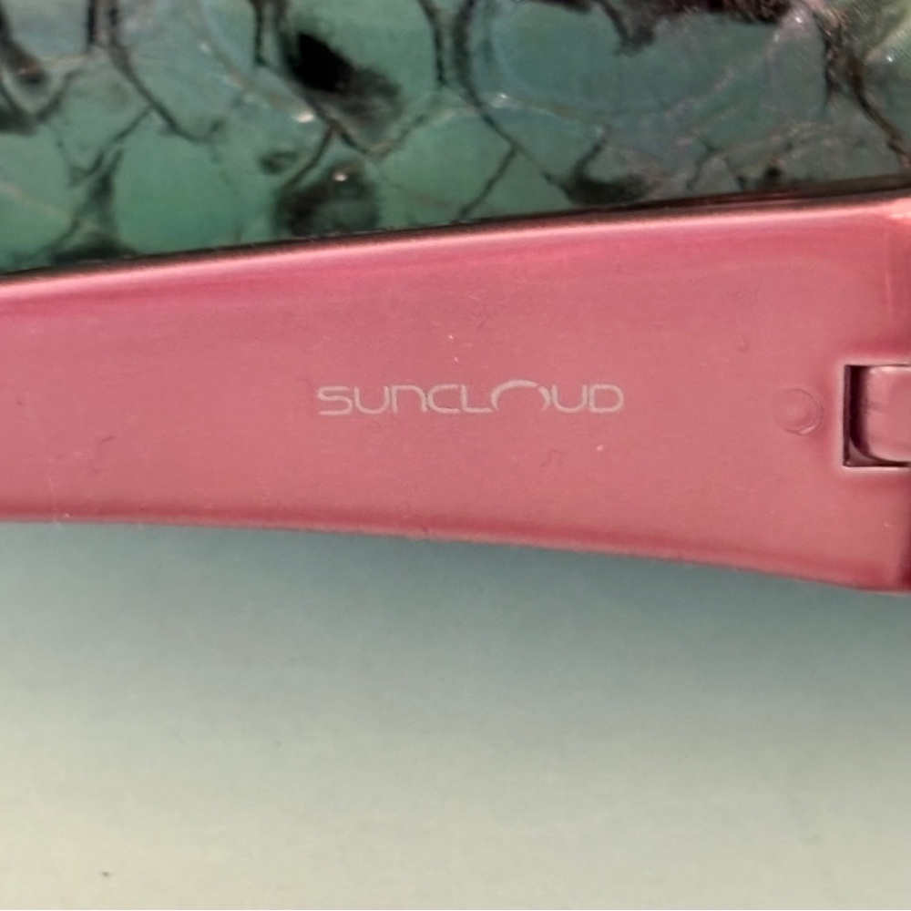 SUNCLOUD Cookie YS Purple and Black Tortoise Oversized Polarized Sunglasses - Picture 13 of 16